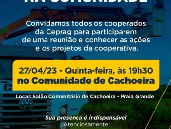 CONVITE CEPRAG NA COMUNIDADE - CACHOEIRA - PG